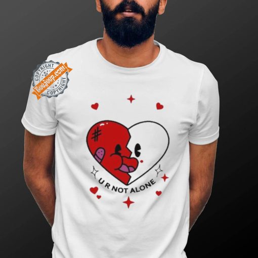 Retro Groovy Heart U R Not Alone shirt