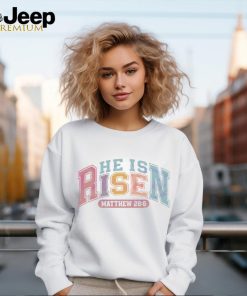 Retro He Is Risen Christian Easter shirt