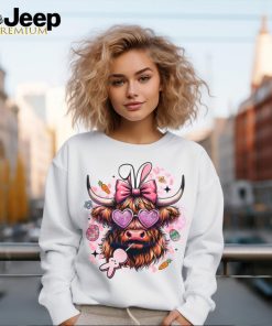 Retro Heifer Easter Highland Cow shirt