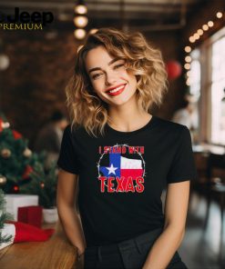 Retro I Stand With Texas Map shirt