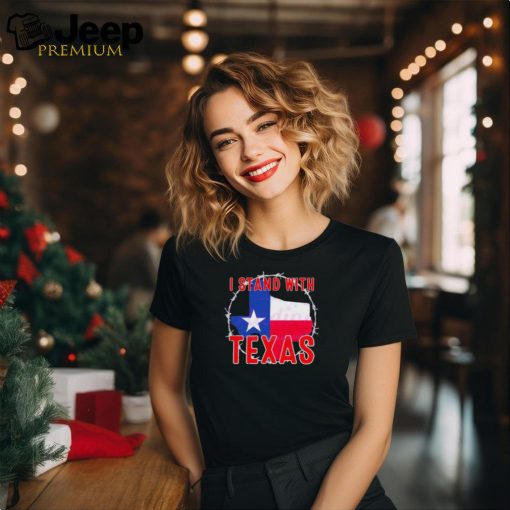 Retro I Stand With Texas Map shirt