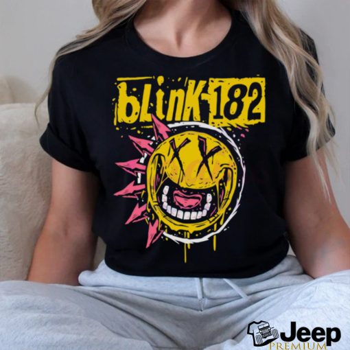 Retro Punk Smiley Face Blink 182 shirt