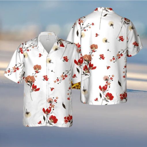 Retro wild flower pattern Hawaiian Shirt