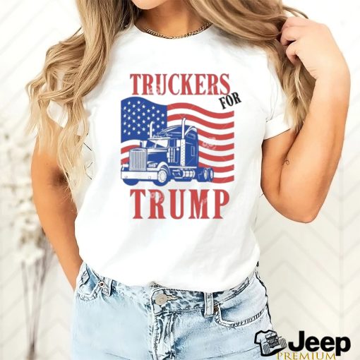 Return Truckers For Trump American Flag 2024 shirt