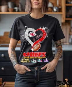 Rhinestone heart Kansas City Chiefs Super Bowl Champions shirt