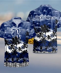 Rice Owls Palms Tree Hawaiian Shirt