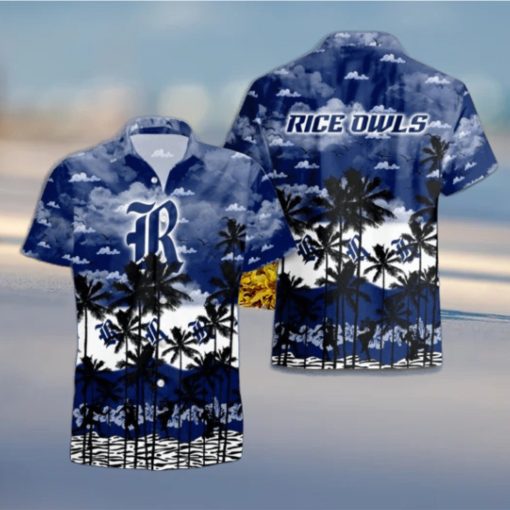 Rice Owls Palms Tree Hawaiian Shirt