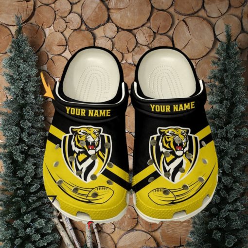 Richmond Football Club AFL Classic Custom Name Crocs Clogs Shoes