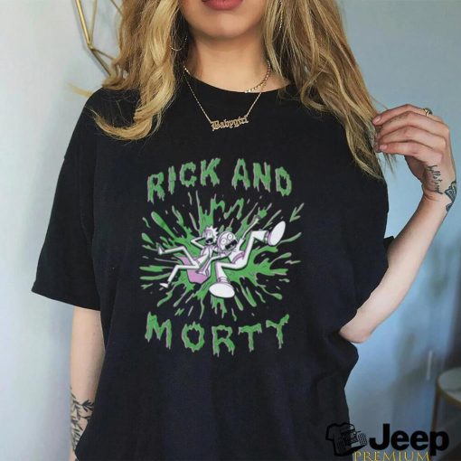 Rick And Morty Green Splat T Shirt