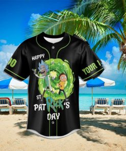 Rick and Morty Happy St Patrick’s Day Customized Baseball Jersey
