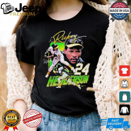 Rickey Henderson #24 Oakland Athletics graphic shirt