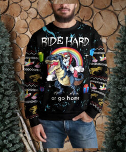 Ride Hard Or Go Home Ugly Christmas Sweater