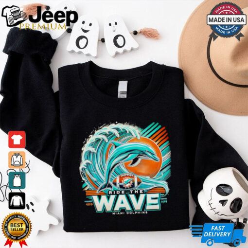 Ride the wave Miami Dolphins unisex 2D shirt
