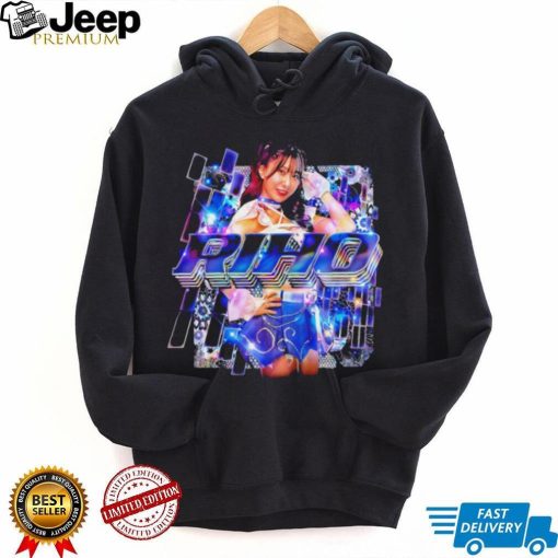 Riho professional wrestling portrait iridescence shirt