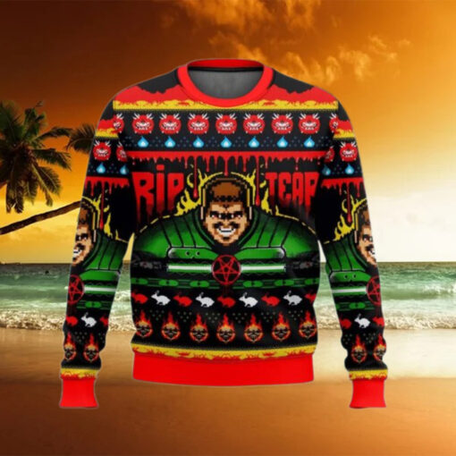 Rip And Tear Doom Ugly Christmas Sweater