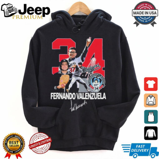 Rip Legends Fernando Valenzuela Los Angeles Dodgers T shirts