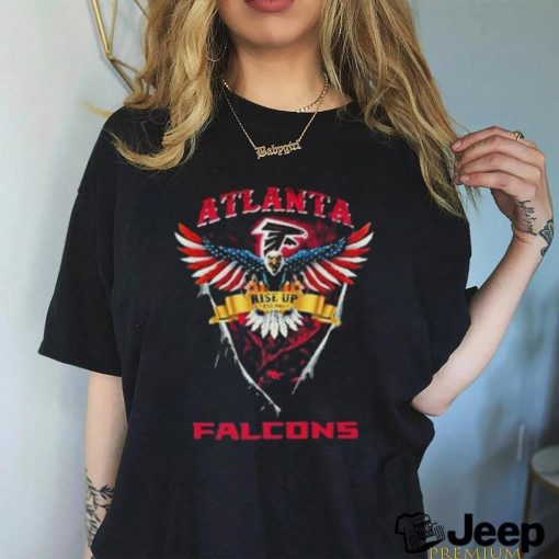 Rise Up Atlanta Falcons Football Us Eagle Shirt