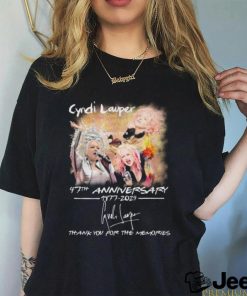 Cyndi Lauper Girls Just Want to Have Fun Farewell Tour 47th Anniversary 1977 2024 Thank You For The Memories T Shirt