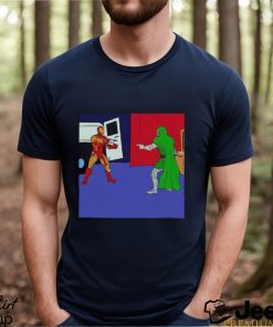 Robert Downey Jr Iron Man And Doctor Doom Pointing Meme Shirt