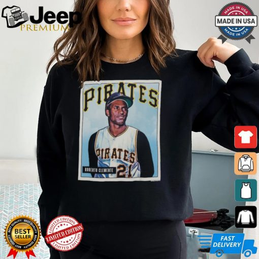 Roberto Clemente Black Pittsburgh Pirates Collectors Connection T Shirt