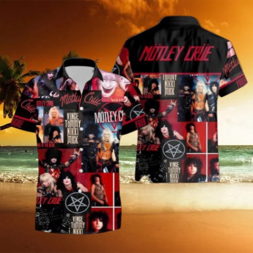 Rock Band Motley Crue Tropical All Over Printed Hawaiian Shirt and Beach Short