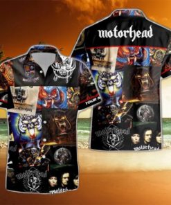 Rock Band Motorhead Albums All Over Printed Hawaiian Shirt and Beach Short