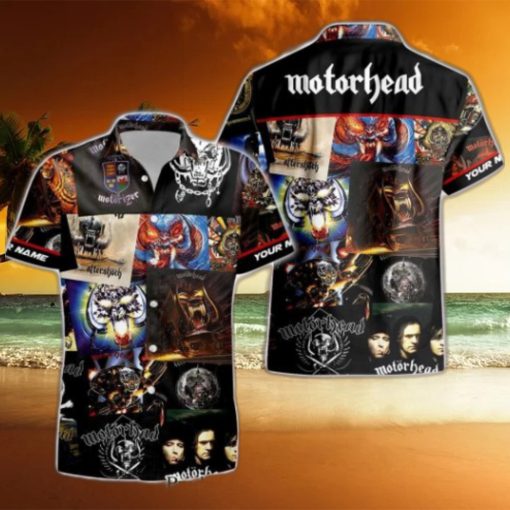 Rock Band Motorhead Albums All Over Printed Hawaiian Shirt and Beach Short