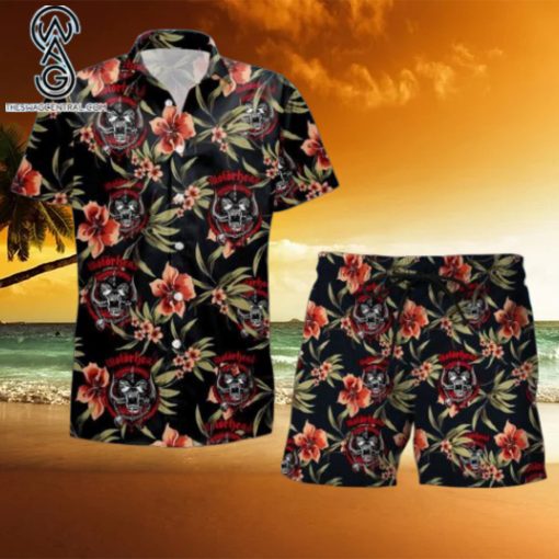 Rock Band Motorhead All Over Printed Hawaiian Shirt and Beach Short