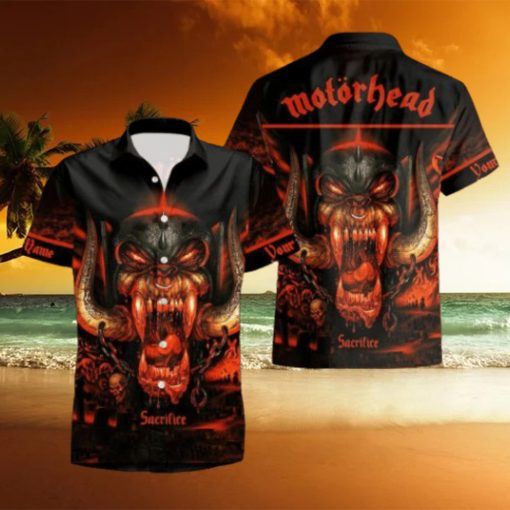 Rock Band Motorhead Sacrifice Tropical All Over Printed Hawaiian Shirt and Beach Short