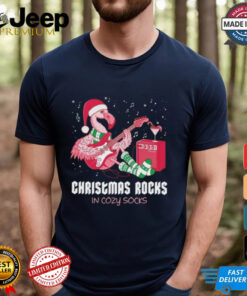 Rockin’ Flamingo Christmas Cozy Vibes Christmas 2024 Shirt