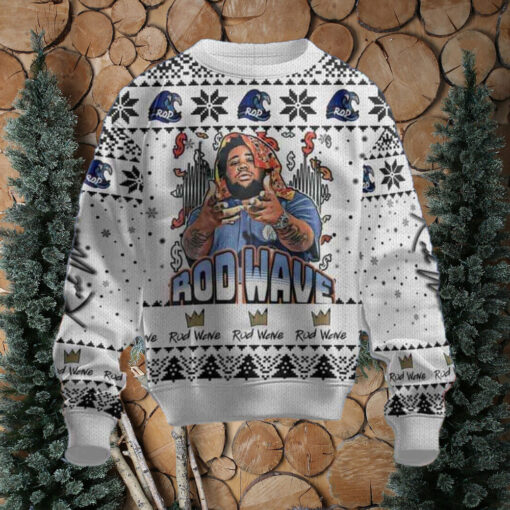 Rod Wave Special Edition Chirstmas Gifts 2024 Xmas For Family And Friends Ugly Sweater