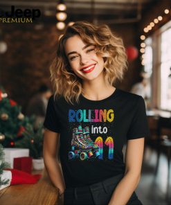 Rolling Into 11 Years Old Roller Skating 11th Birthday Shirt