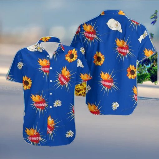 Romeo And Juliet Sacred Heart Button Up Hawaiian Shirt Best Gift