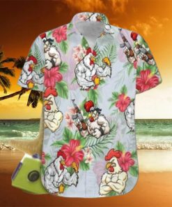 Rooster Fighter Hawaiian Shirt