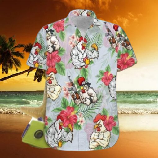 Rooster Fighter Hawaiian Shirt