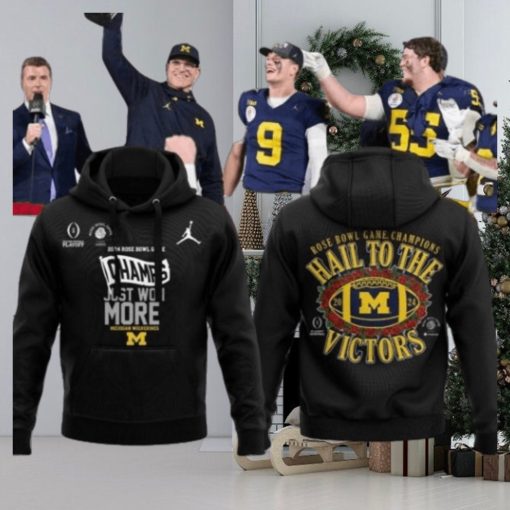 Rose Bowl Game Champions Hail To The Victors Michigan Wolverines Hoodie