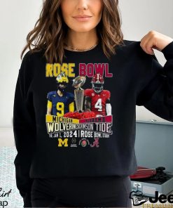 Rose Bowl Michigan Wolverines Vs Alabama Crimson Tide Shirt