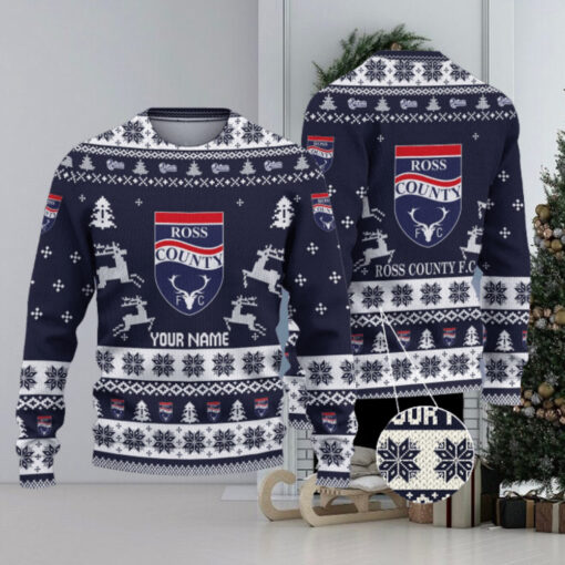 Ross County SPFL Personalized Ugly Christmas Sweater