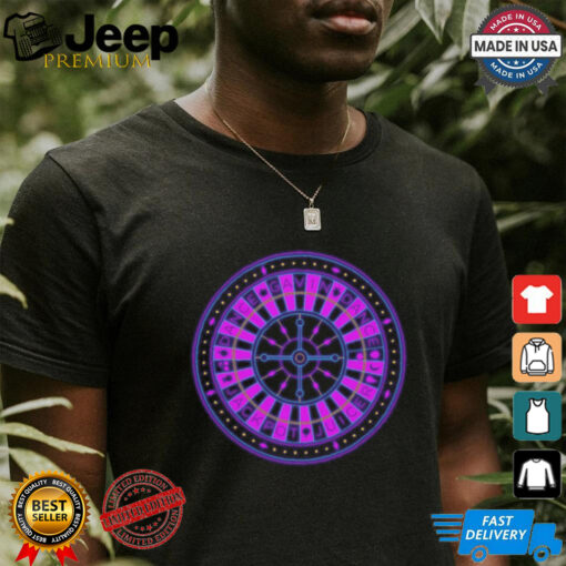 Roulette Wheel Black   Tee shirt