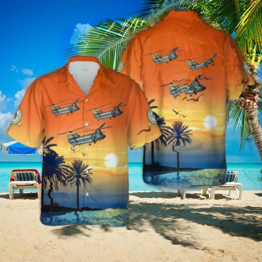 Royal Air Force 27 Squadron Boeing Chinook HC2 (352) 100 Years Hawaiian Shirt Beach Shirt For Men Women