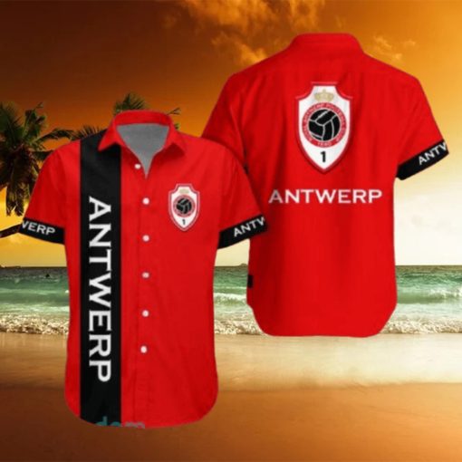 Royal Antwerp F.C Combo Hawaiian Shirt And Shorts For Men Women Summer Beach