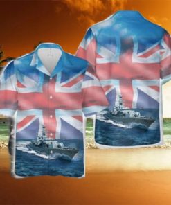 Royal Navy RN HMS Westminster (F237) Duke class Type 23 frigate Hawaiian Shirt