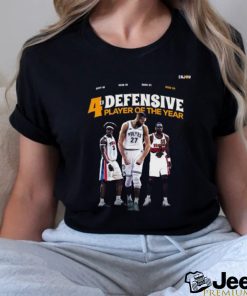 Rudy Gobert wins his 4x Defensive Player of the Year shirt