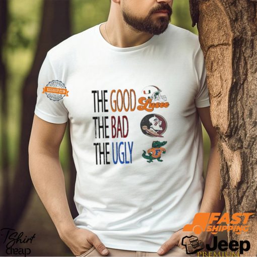 Rueben Bain Jr Wearing University Of Miami The Good The Bad The Ugly Graphic t shirt