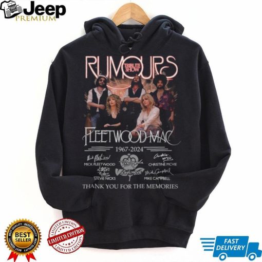 Rumours Tribute Show Fleetwood Mac 1967 2024 Thank You For The Memories T Shirt