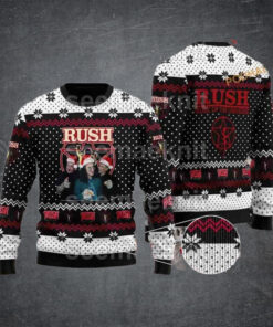 Rush Band Heavy Metal Chirstmas Gifts 2024 Xmas For Family And Friends Ugly Sweater