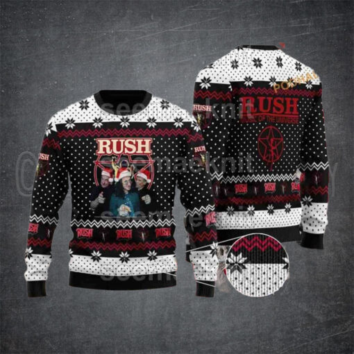 Rush Band Heavy Metal Chirstmas Gifts 2024 Xmas For Family And Friends Ugly Sweater