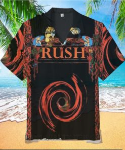 Rush Band Houston 2002 Short Sleeve Hawaiian Shirt