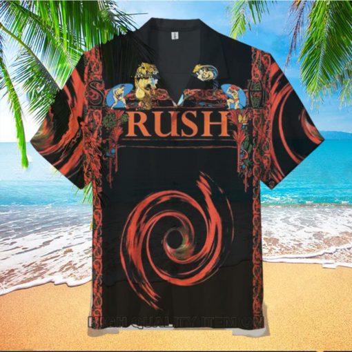 Rush Band Houston 2002 Short Sleeve Hawaiian Shirt