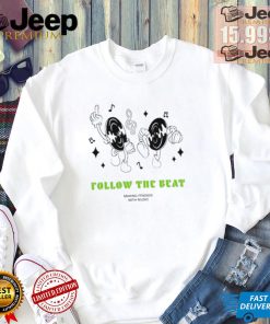 Russ Kaos Pria follow the beat making friends with music shirt